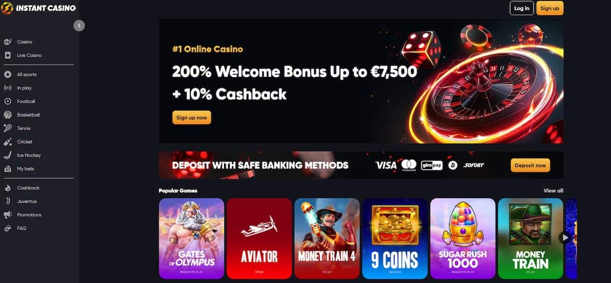 Instant Casino - Gokken zonder zorgen